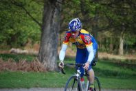 road cyclist in richmond park- london